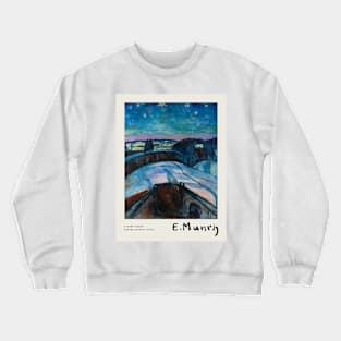 Starry Night Poster Crewneck Sweatshirt